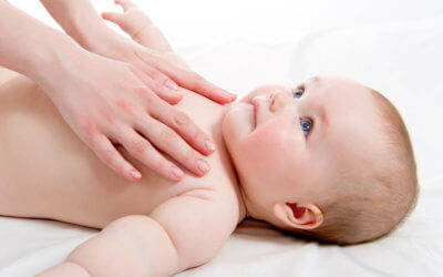 En novembre 2019  : apprentissage du massage bébé