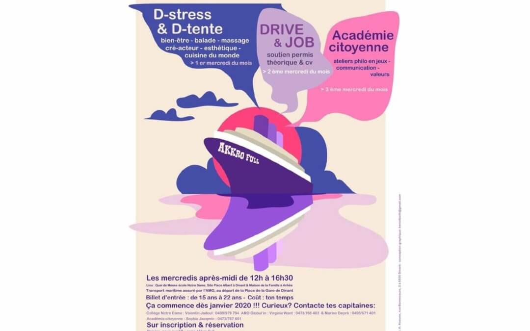 En janvier 2020 : les premiers ateliers du projet Akkro full