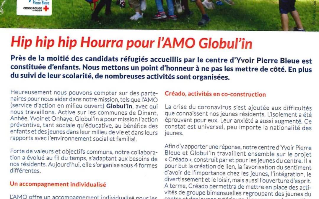 Hip hip hip Hourra pour l’AMO Globul’In